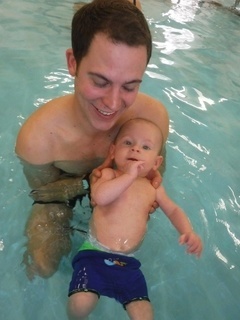 baby swimming exercise