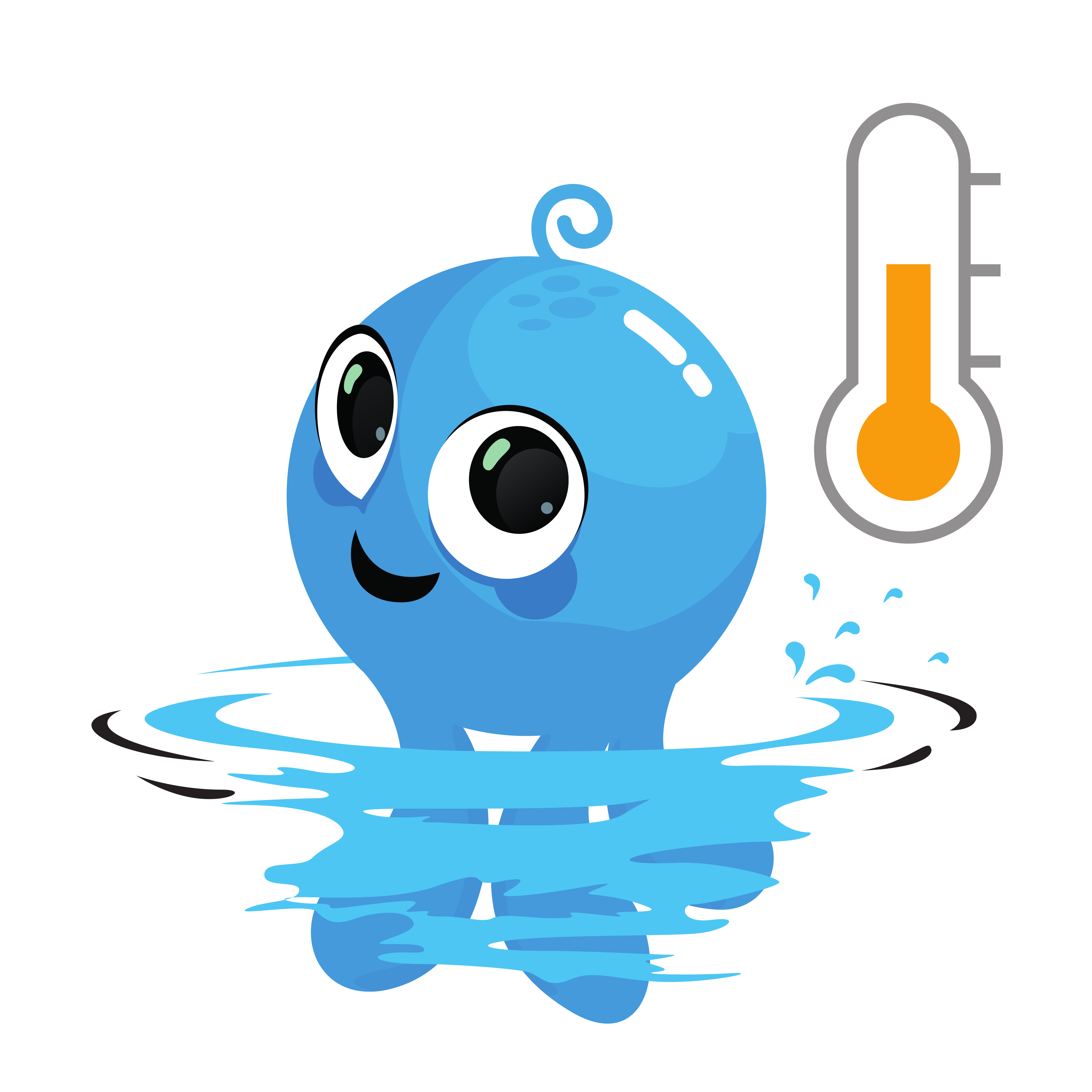 baby squids temperature icon
